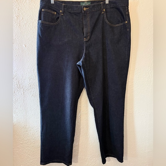 Lauren Ralph Lauren Denim - WOMENS LAUREN Jean Co Ralph Lauren Dark Wash Plus Size JEANS SIZE 22W